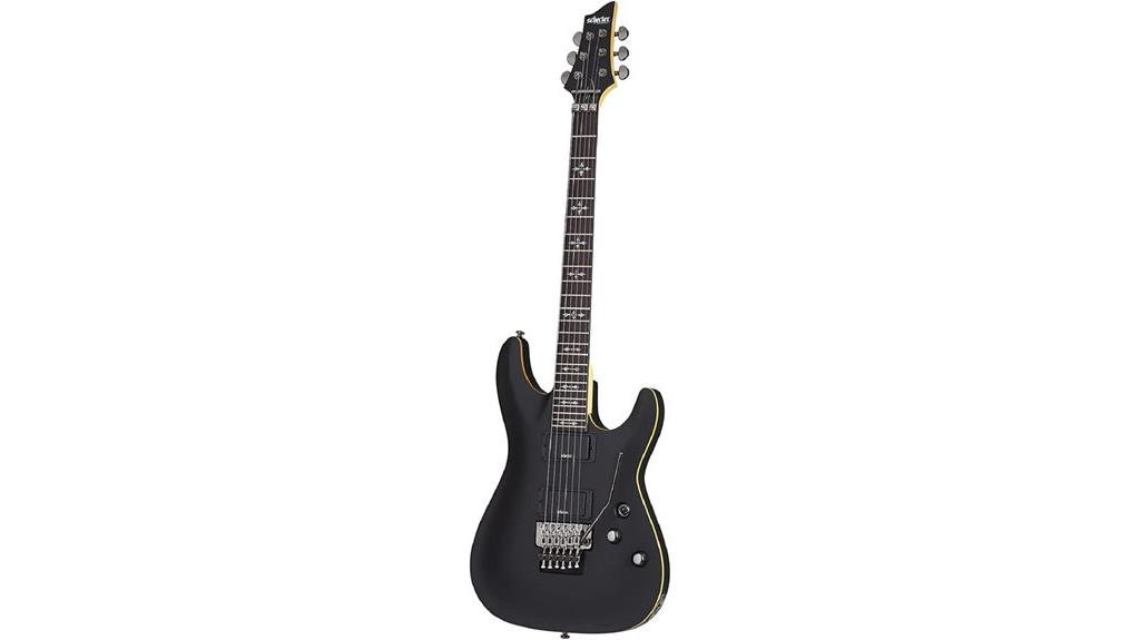 schecter electric guitar aged