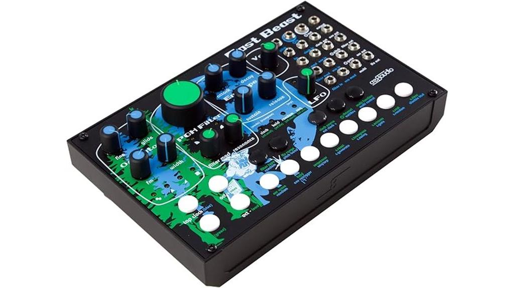 semi modular analog synthesizer features