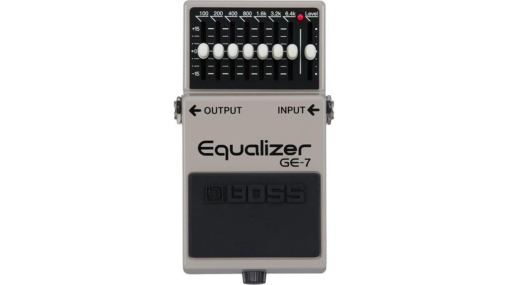 seven band equalizer pedal