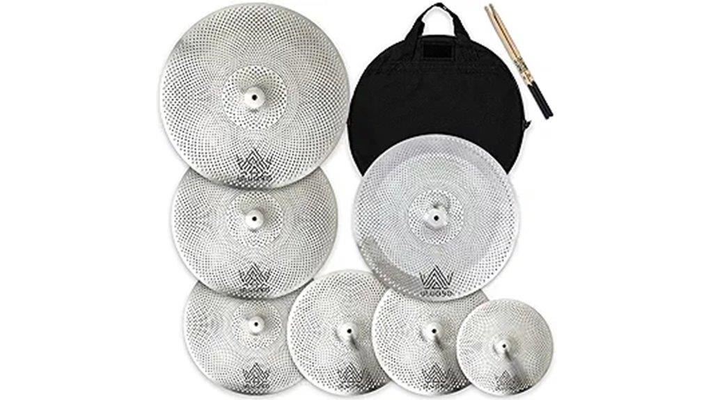 silent practice cymbal set