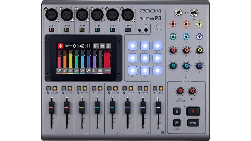 six mic inputs recorder