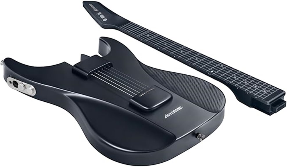 smart guitar with speakers