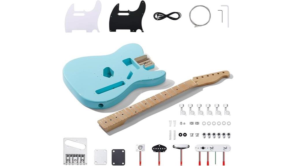 sonic blue electric guitar kit