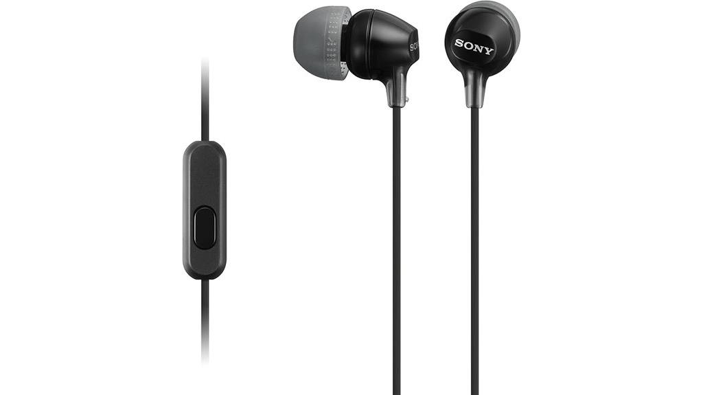 sony in ear headphones with mic