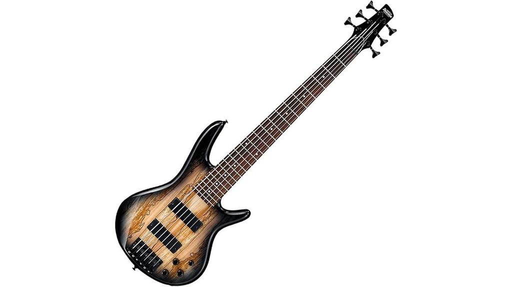 spalted maple bass guitar