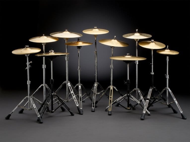 stable and stylish cymbal stands
