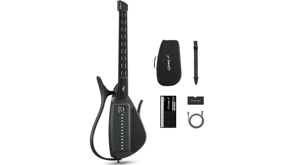 stringless portable travel guitar