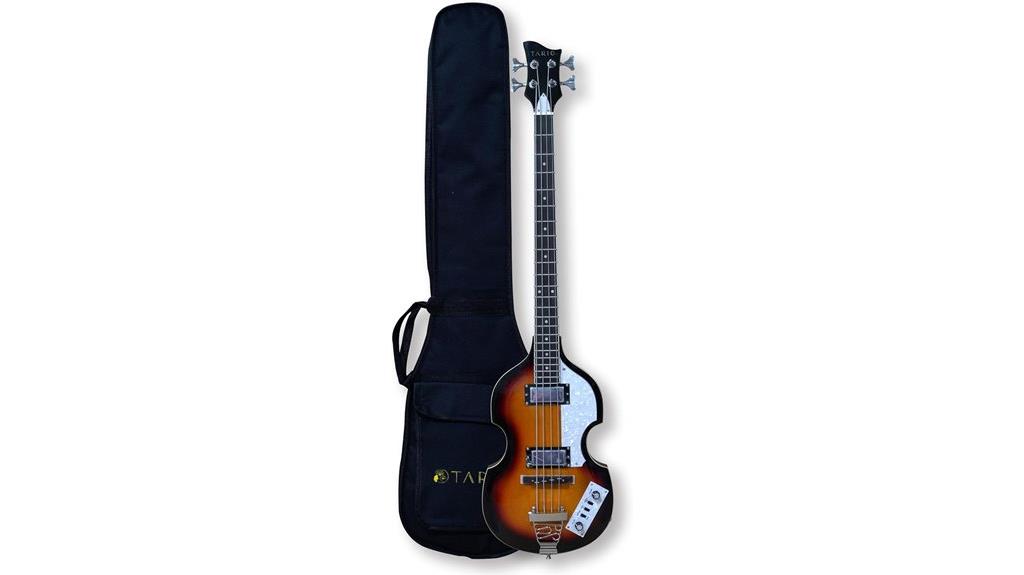 sunburst violin bass guitar