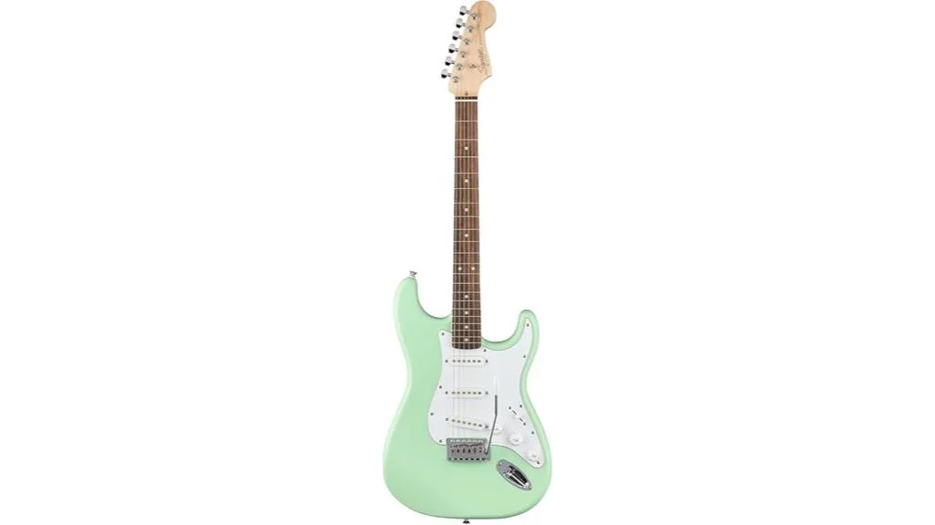 surf green stratocaster guitar