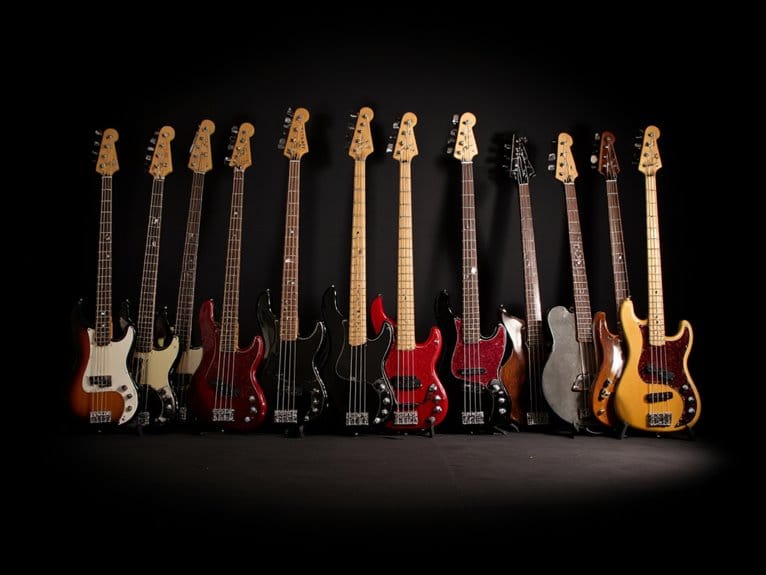 thunderous low end bass guitars