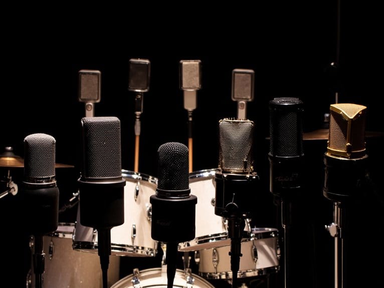 top drum mics selection