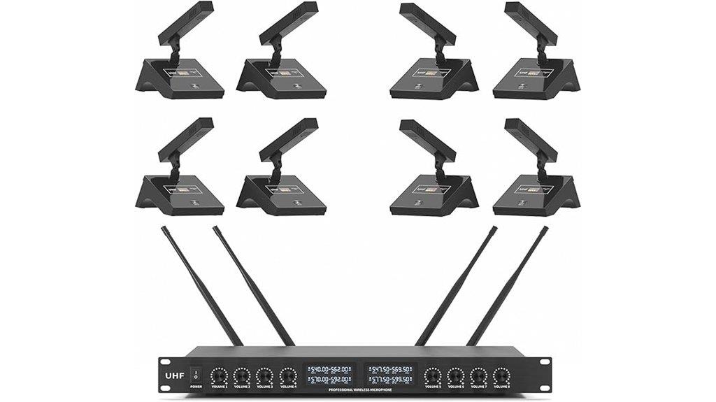 uhf conference microphone system