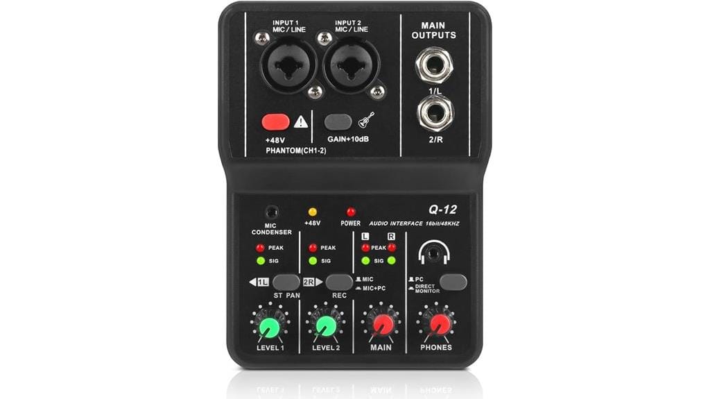 usb audio interface q 12