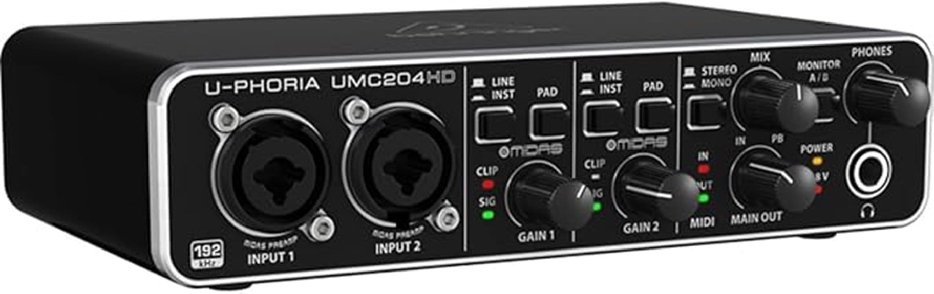 usb audio interface with preamps