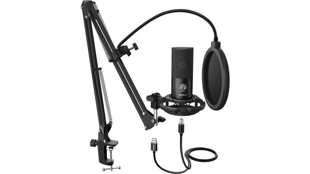 usb microphone with arm