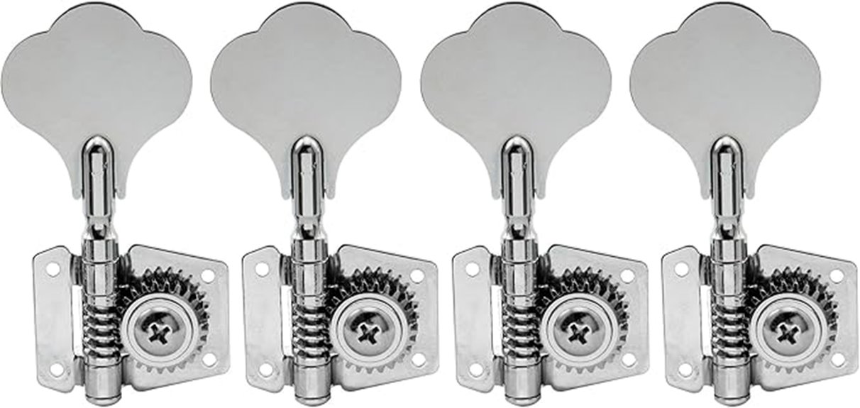 vintage chrome bass tuners