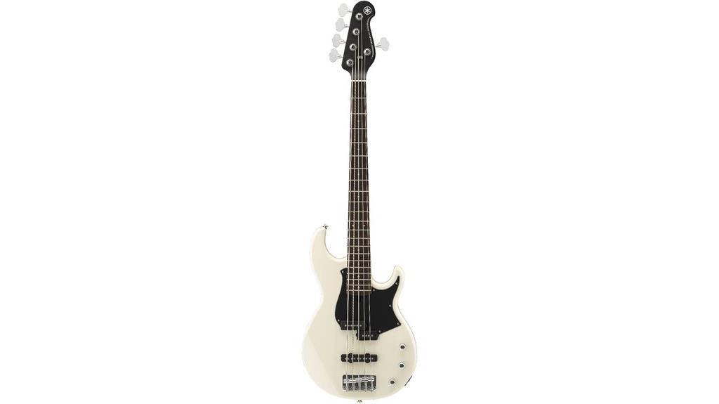 vintage white 5 string bass