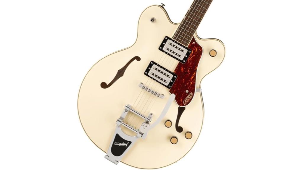 vintage white gretsch guitar