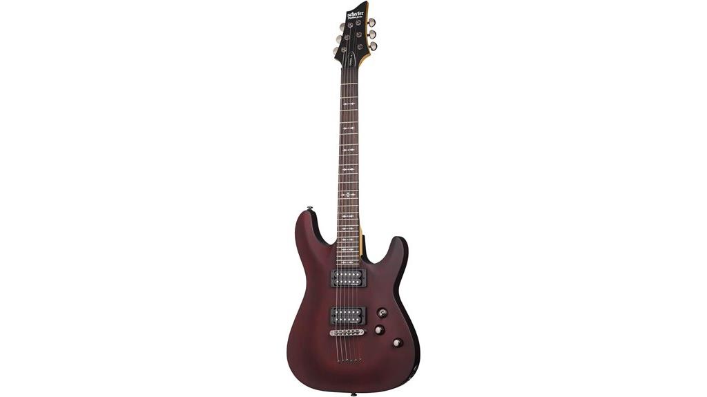 walnut satin electric guitar