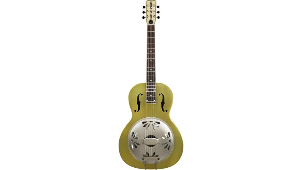 weathered bronze resonator guitar