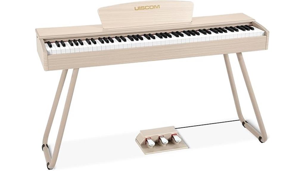 weighted digital piano setup