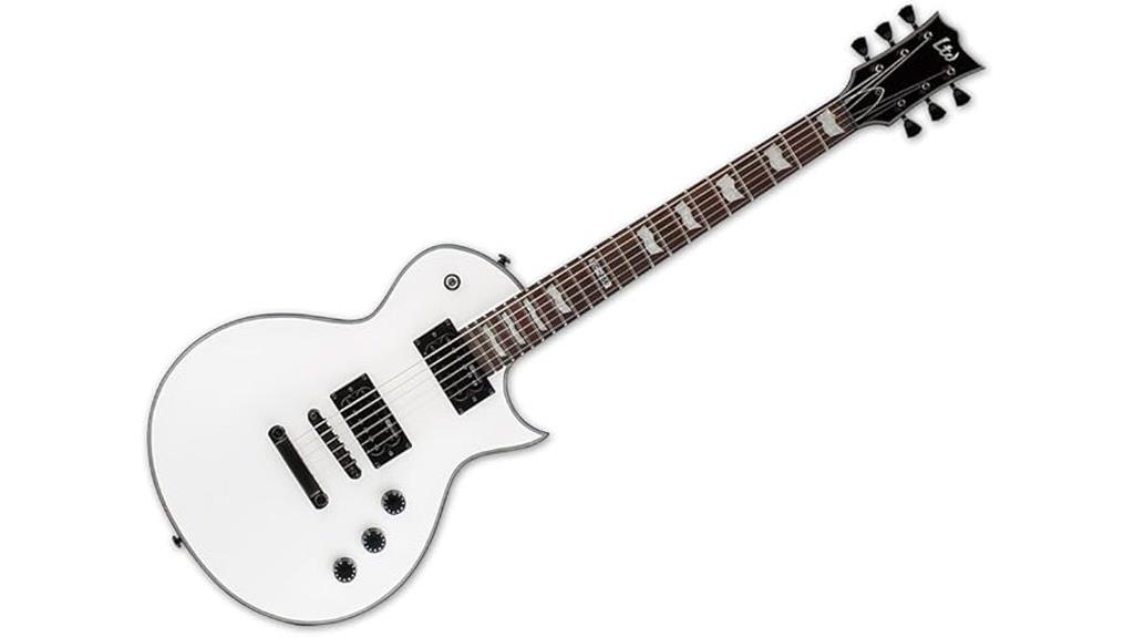 white electric guitar model
