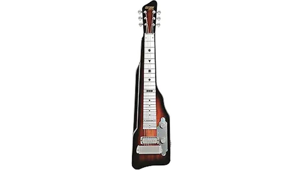 white fretboard tobacco lap steel