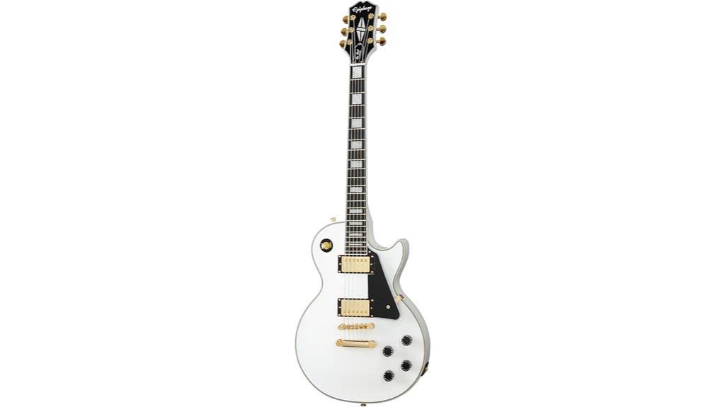 white gold les paul