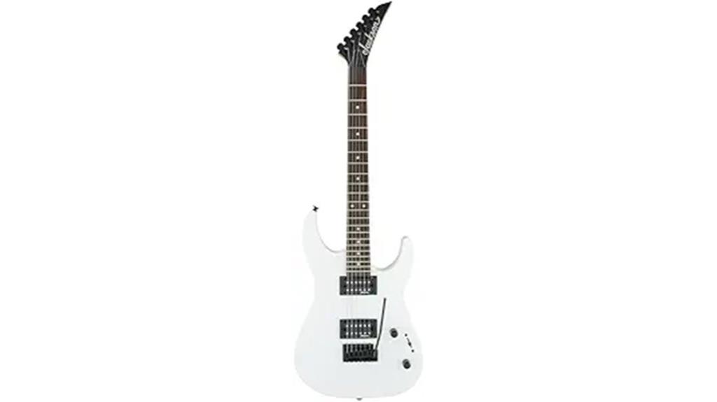 white jackson dinky guitar