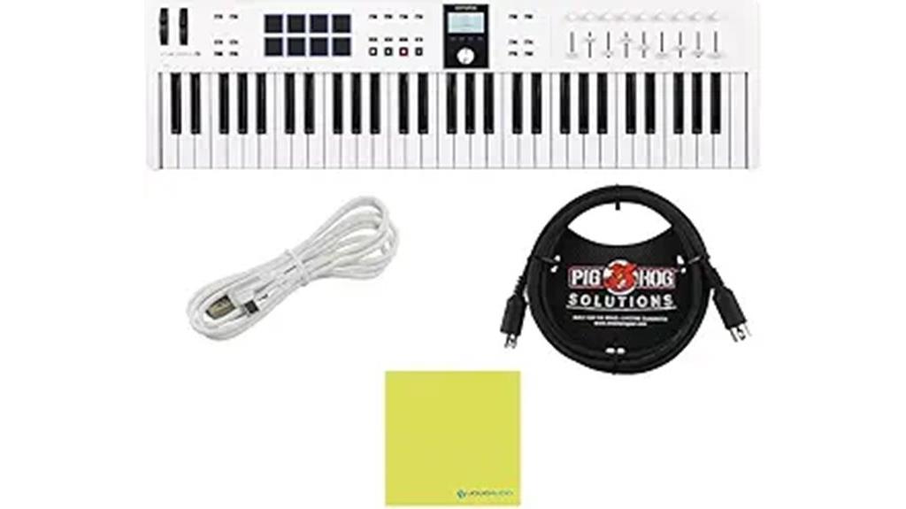 white midi controller bundle