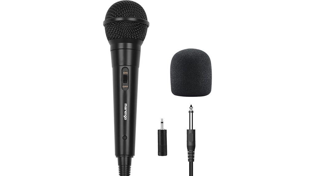 wired microphone with switch