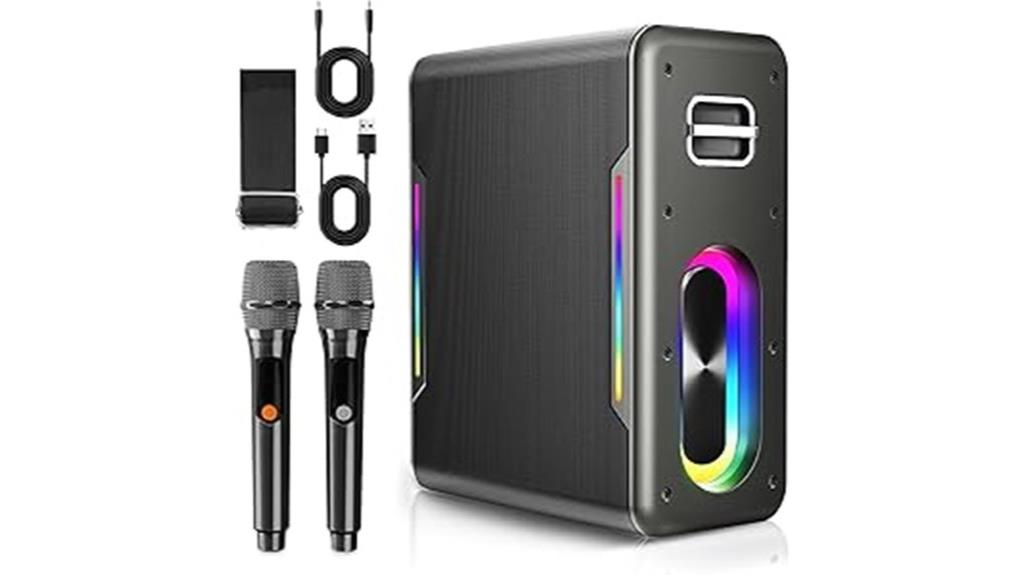 wireless karaoke machine set