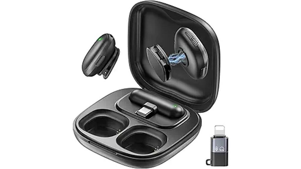 wireless lavalier mic with noise cancelling