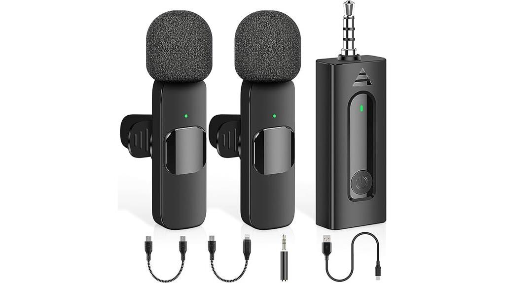 wireless lavalier microphone set