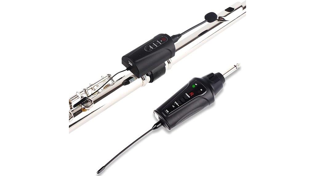 wireless microphone for flute