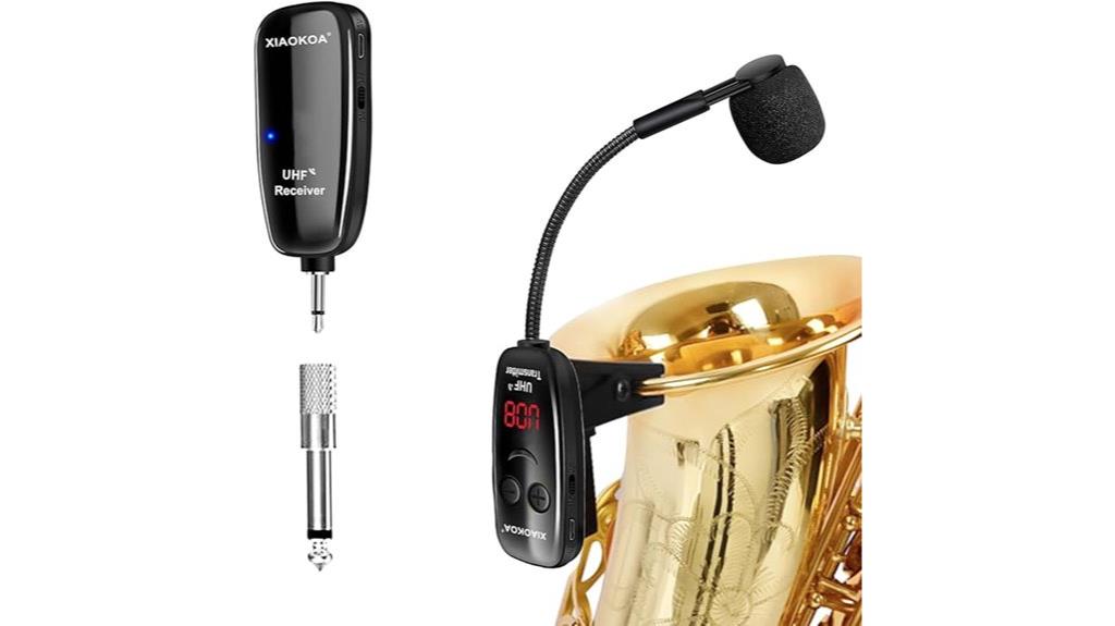 wireless microphone for instruments
