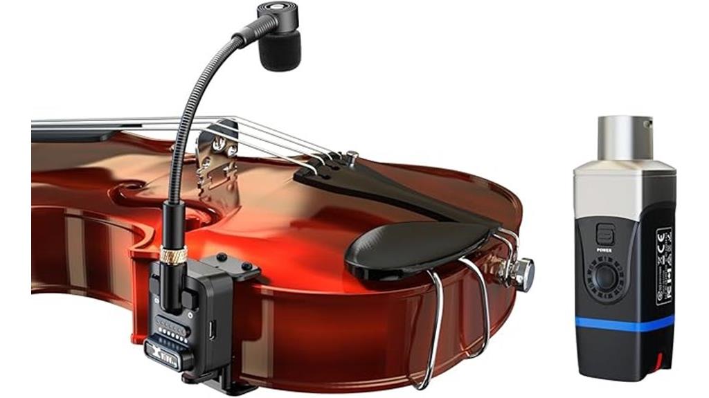 wireless microphone for string instruments