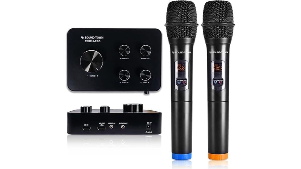 wireless microphone karaoke system