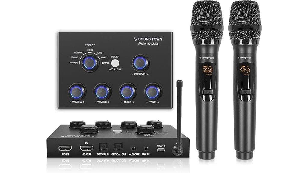 wireless microphone karaoke system
