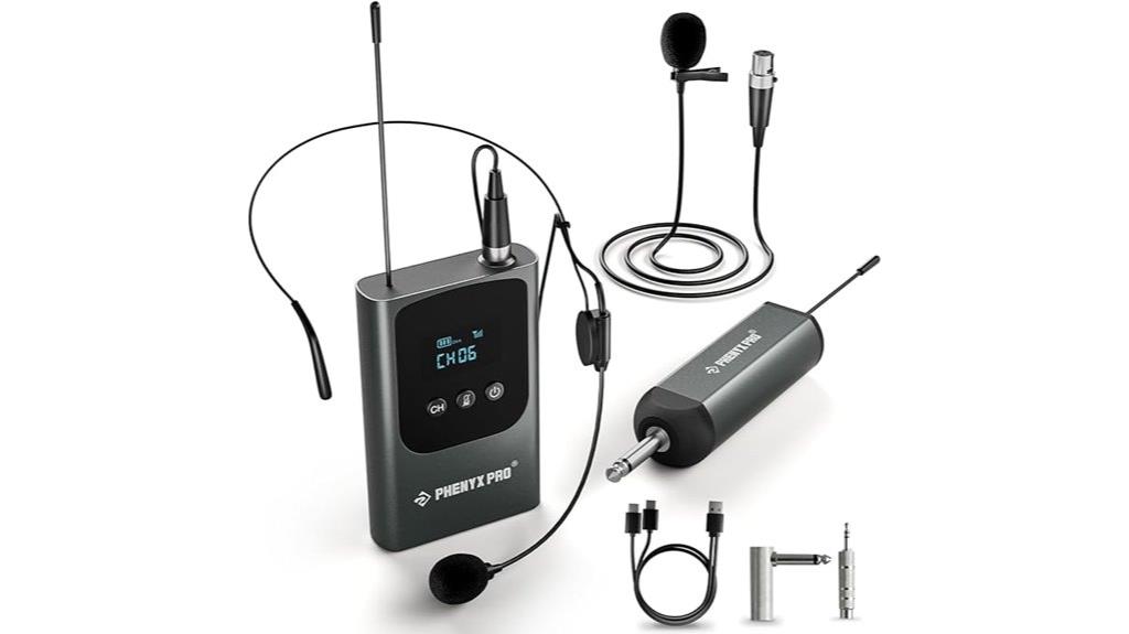 wireless microphone system set