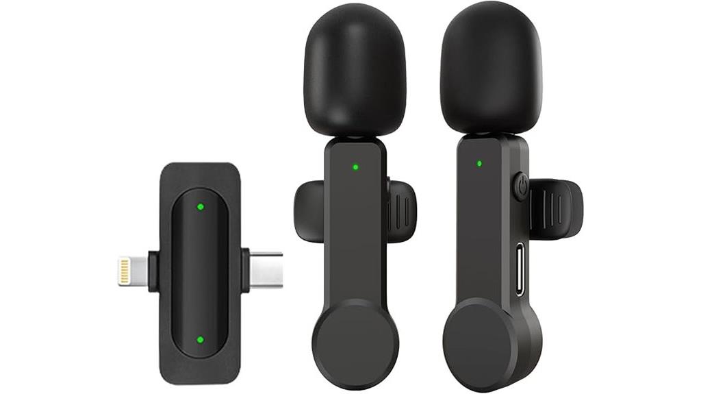 wireless noise cancelling lavalier mic