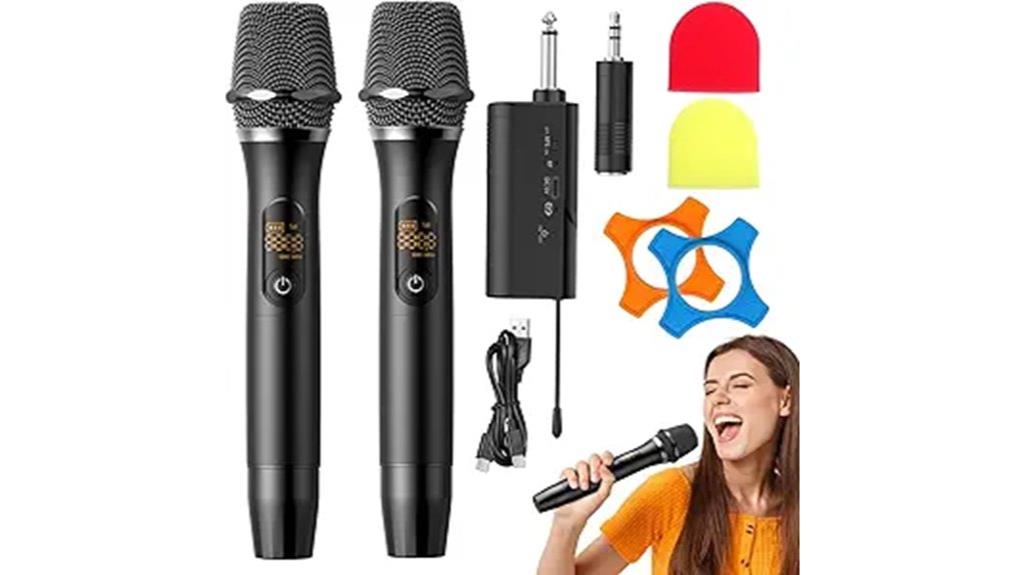 wireless rechargeable dual microphones