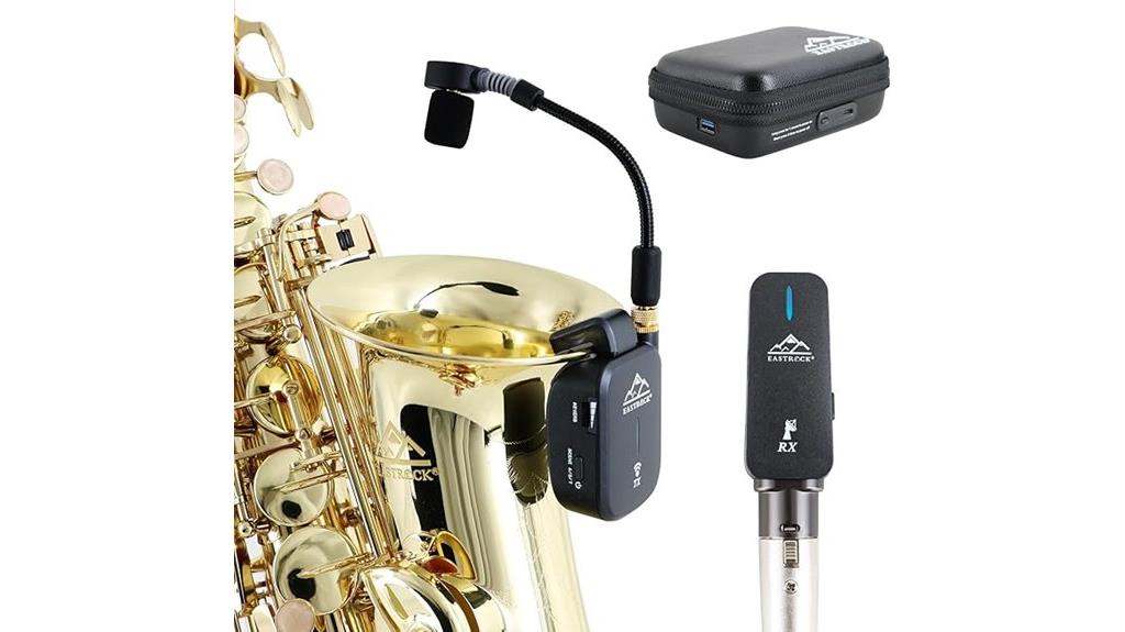 wireless saxophone microphone system