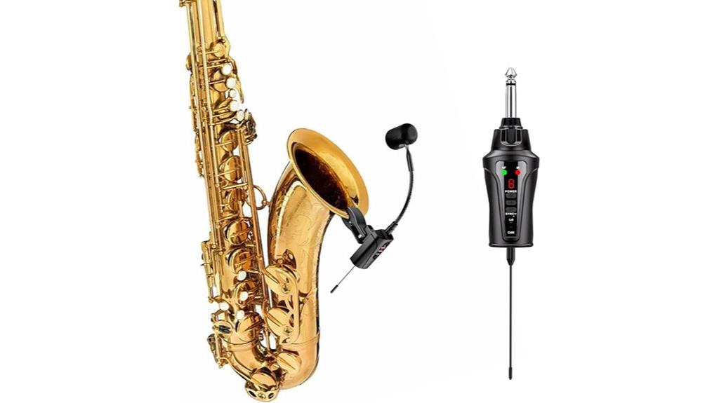 wireless saxophone microphone system