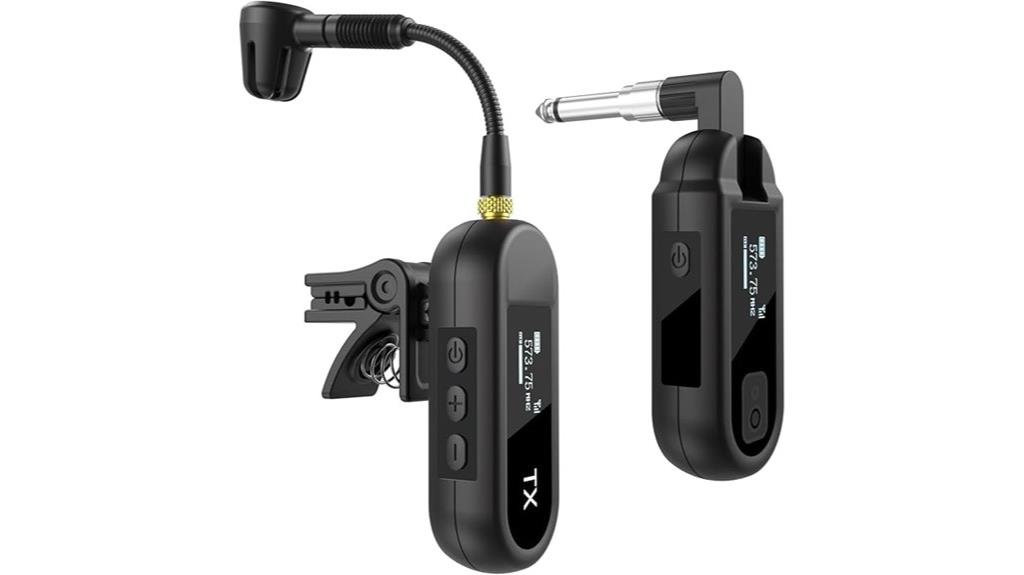 wireless saxophone microphone system