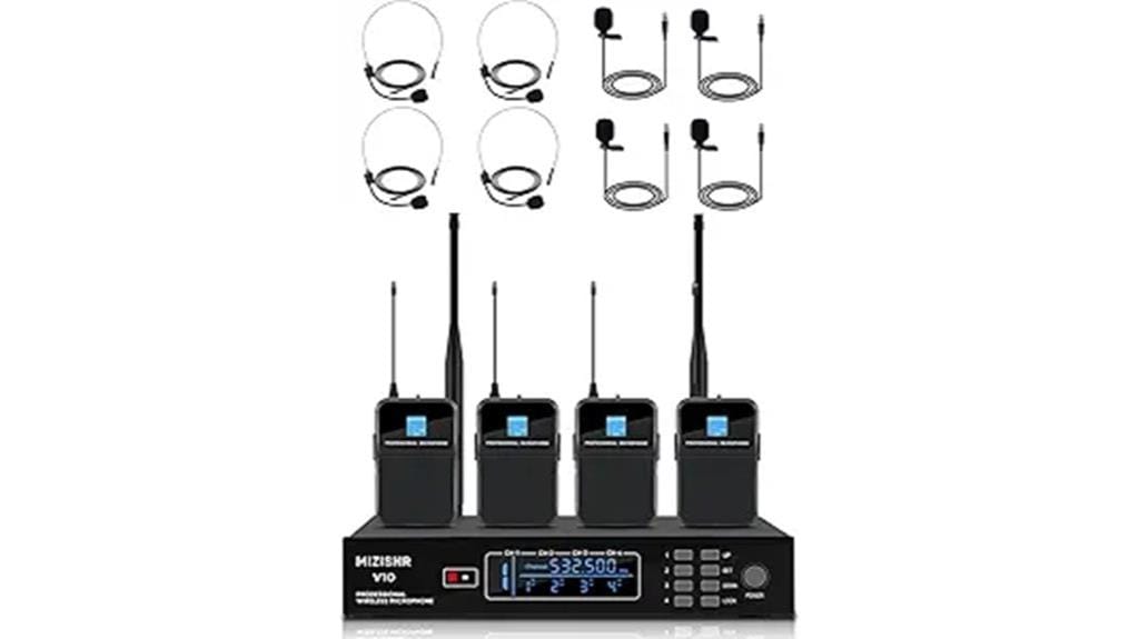 wireless uhf lapel microphone