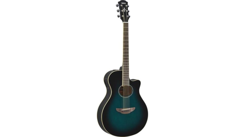 yamaha acoustic electric guitar burst