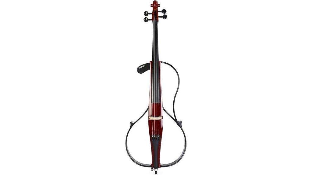 yamaha electric cello brown