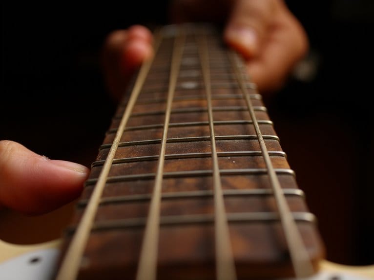 bass guitar string spacing