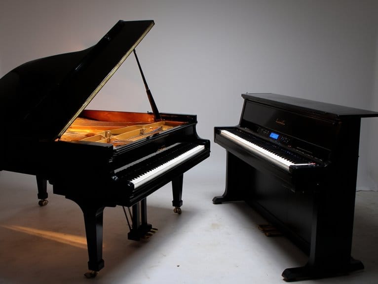 digital vs acoustic pianos